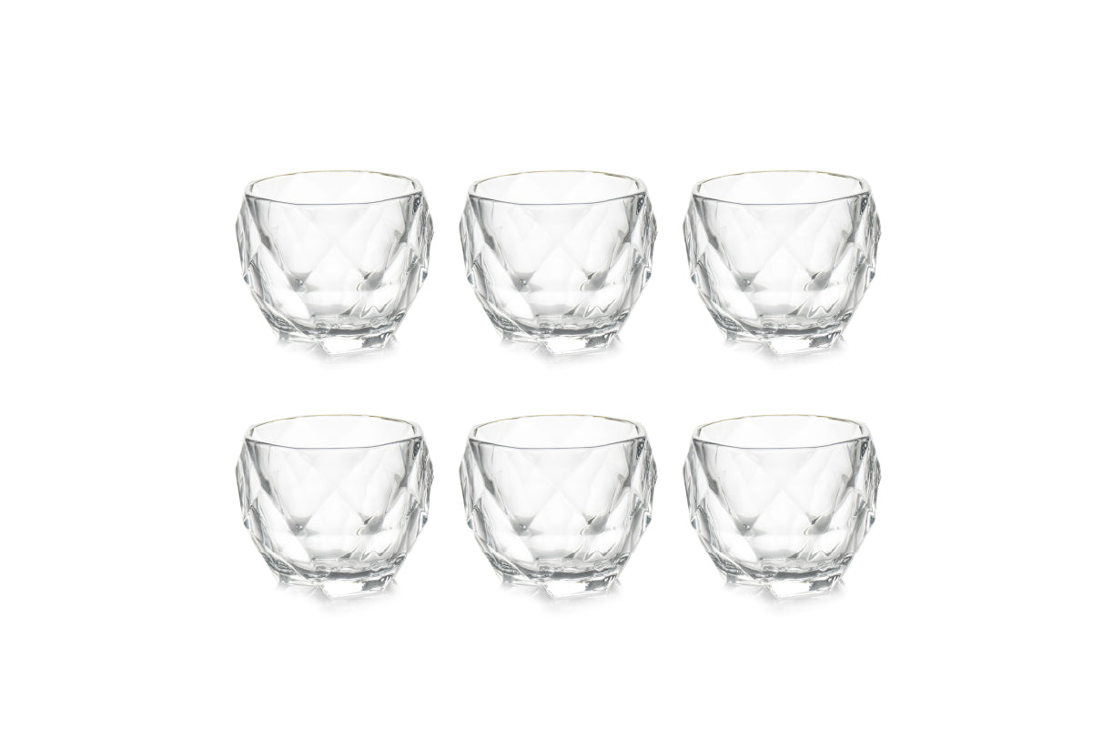 SET DE VASOS WHISKEROS DIAMANTADOS.