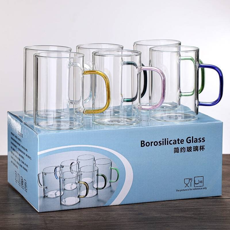 SET DE TAZAS BOROSILICATO 300ML.