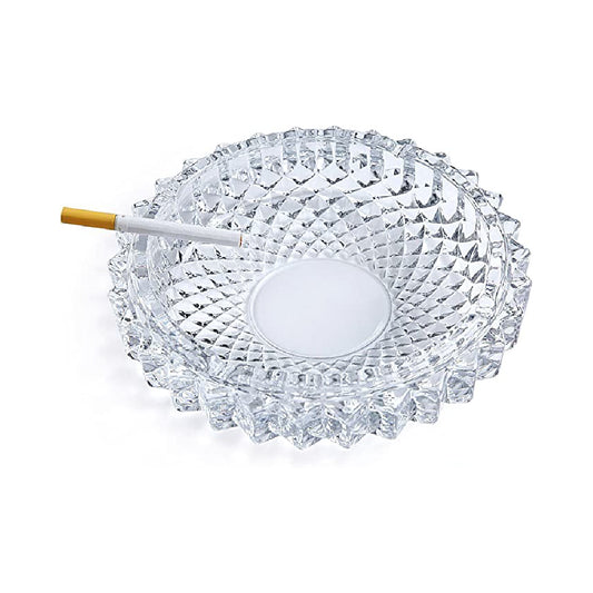 CENICERO DE VIDRIO REDONDO.