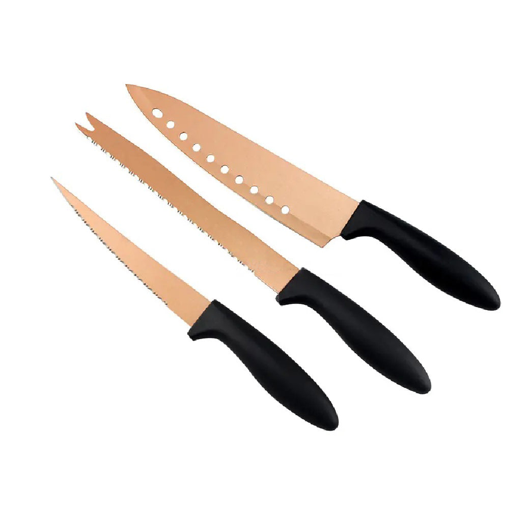SET DE CUCHILLOS COPPER.