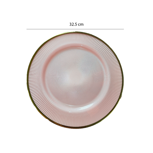 PLATO DE SITIO EN VIDRIO.